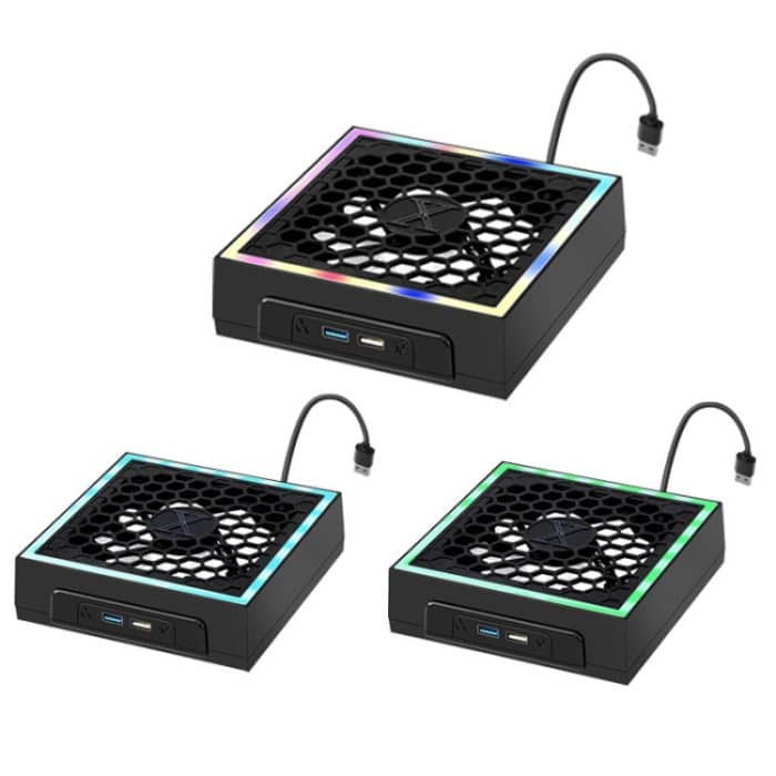 Für Microsoft XBOX Series X Top bunter Lüfter 3 einstellbare Geschwindigkeit – Bild 2