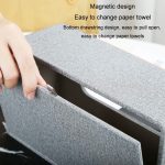 Wohnkultur Tissue Box Abdeckung Desktop Gold Rim Faux Leder Serviettenhalter Toilette Papier Lagerung Box, Large, Medium – Bild 5