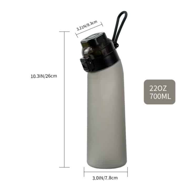 700ml Sport-Wasserflasche aus Tritan, BPA-frei, Wasserbecher mit Fruchtduft und 8 Duftringen – Bild 3