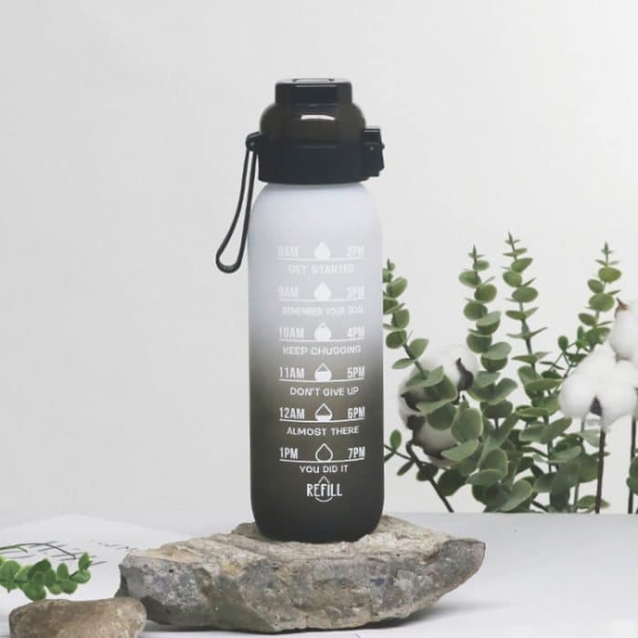 1000ml Tritan-Wasserbecher mit großem Fassungsvermögen, Farbverlauf-Wasserflasche für Outdoor-Sport – Bild 5