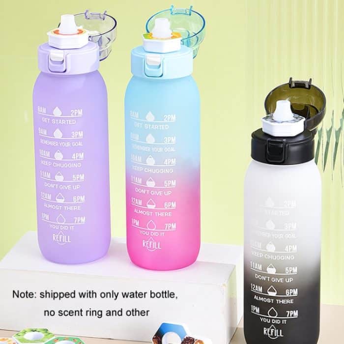 1000ml Tritan-Wasserbecher mit großem Fassungsvermögen, Farbverlauf-Wasserflasche für Outdoor-Sport – Bild 7