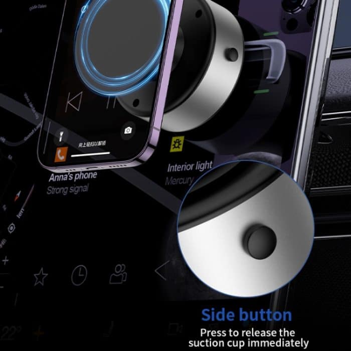 AIMITE X11 Auto-Vakuum-Adsorptions-Magnethalter für Mobiltelefone, universell verstellbar, Navigationshalterung – Bild 8