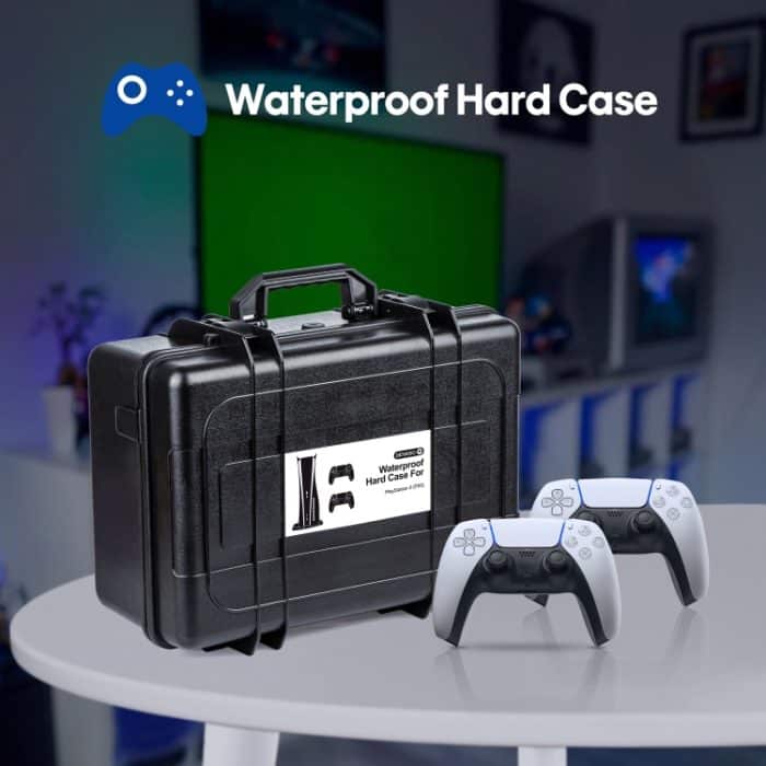 DEVASO Aufbewahrungsbox für Spielkonsolen, wasserdichte Hartschalen-Handheld-Hülle, For PS5 – Bild 2