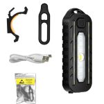 LED-Schulter-Taschenlampe, Fahrrad-Rücklicht, Typ C, aufladbare Outdoor-Taschenlampe mit Clip, Patrol-Sicherheitswarnlampe – Bild 3