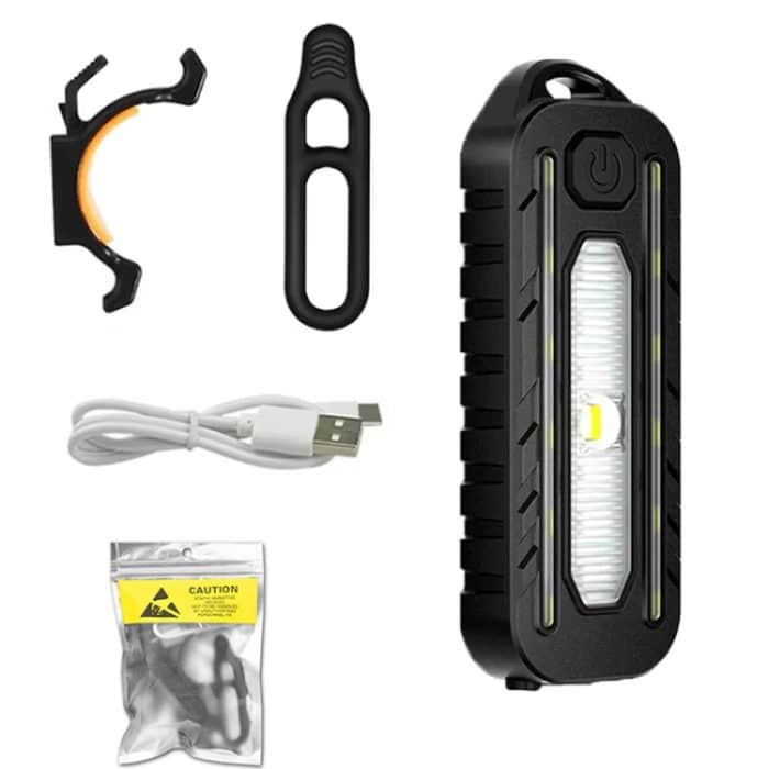 LED-Schulter-Taschenlampe, Fahrrad-Rücklicht, Typ C, aufladbare Outdoor-Taschenlampe mit Clip, Patrol-Sicherheitswarnlampe – Bild 3