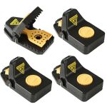 4 teile/schachtel Kunststoff Mausefalle Wiederverwendbare Instant Töten Fallen für Maus, Small, Large