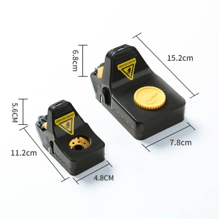 4 teile/schachtel Kunststoff Mausefalle Wiederverwendbare Instant Töten Fallen für Maus, Small, Large – Bild 3