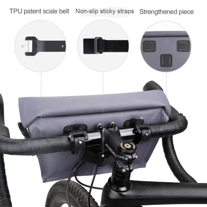 Rhinowalk X20997 Fahrrad-Lenkertasche, 4 l, komplett wasserdicht, multifunktional, Fahrradtasche – Bild 6