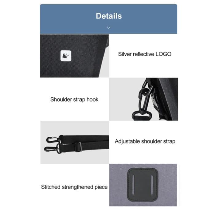 Rhinowalk X20997 Fahrrad-Lenkertasche, 4 l, komplett wasserdicht, multifunktional, Fahrradtasche – Bild 8