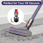 Für Dyson V8 V10 Staubsauger Direktantrieb Kopf Winkelstück mit Rädern Reparaturteile – Bild 5