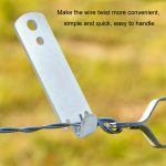 2 teile/satz Draht Twister T-Post Klemme Zaun Draht Seil Wickler – Bild 6