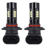 1pair Automotive High-power LED White Light Fog Lamp, 9005