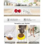 Kieselgur-Geschirr-Trockenmatte, faltbares Abtropfgestell, saugfähige Matte für Küche und Bad, 30x40cm, 60x39cm – Bild 9