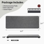 2 teile/satz Saugfähigen Coaster Kieselgur Trocknen Matte Bad Schnell trocknend Drainage Matte, 22.5x7cm – Bild 3