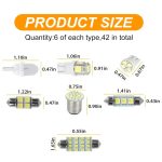 42 teile/satz Auto Innen Lesen LED Licht Kombination Set, 42pcs/Set – Bild 3