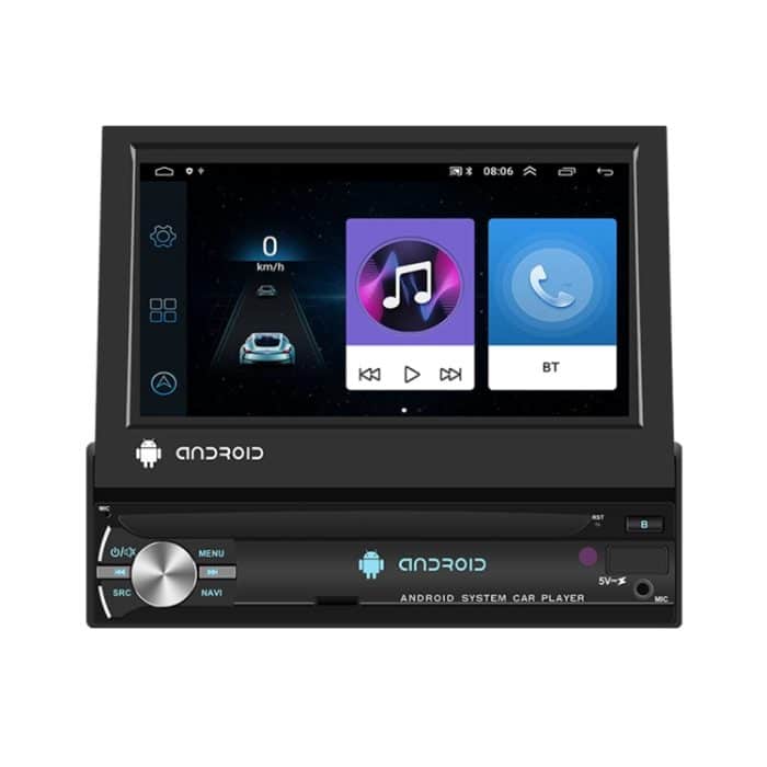 7-Zoll-Android 10.0 Carplay-Bildschirm mit GPS-Navigation/Bluetooth/Mirror Link/DVR-Eingang, Standard Edition 1+32G, Standard Edition 2+64G, With 4-light Camera 1+32G, With 4-light Camera 2+64G, With 12-light Camera 1+32G, With 12-light Camera 2+64G – Bild 1