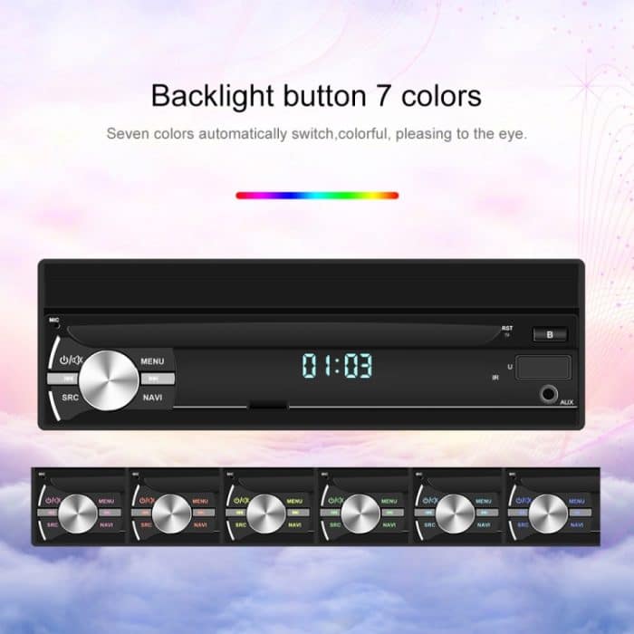 7-Zoll-Android 10.0 Carplay-Bildschirm mit GPS-Navigation/Bluetooth/Mirror Link/DVR-Eingang, Standard Edition 1+32G, Standard Edition 2+64G, With 4-light Camera 1+32G, With 4-light Camera 2+64G, With 12-light Camera 1+32G, With 12-light Camera 2+64G – Bild 12