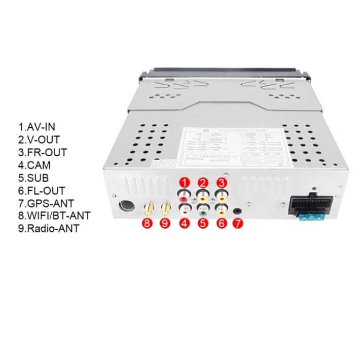 7-Zoll-Android 10.0 Carplay-Bildschirm mit GPS-Navigation/Bluetooth/Mirror Link/DVR-Eingang, Standard Edition 1+32G, Standard Edition 2+64G, With 4-light Camera 1+32G, With 4-light Camera 2+64G, With 12-light Camera 1+32G, With 12-light Camera 2+64G – Bild 13