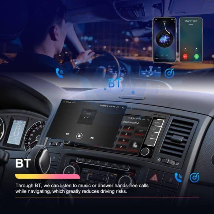 Für Volkswagen Touareg 7-Zoll-Auto WiFi Player Android 13 System Unterstützung CarPlay/Android Auto, 2+64G Standard Edition, 2+64G With AHD Camera and Mic, 4+64G Standard Edition, 4+64G With AHD Camera and Mic – Bild 15