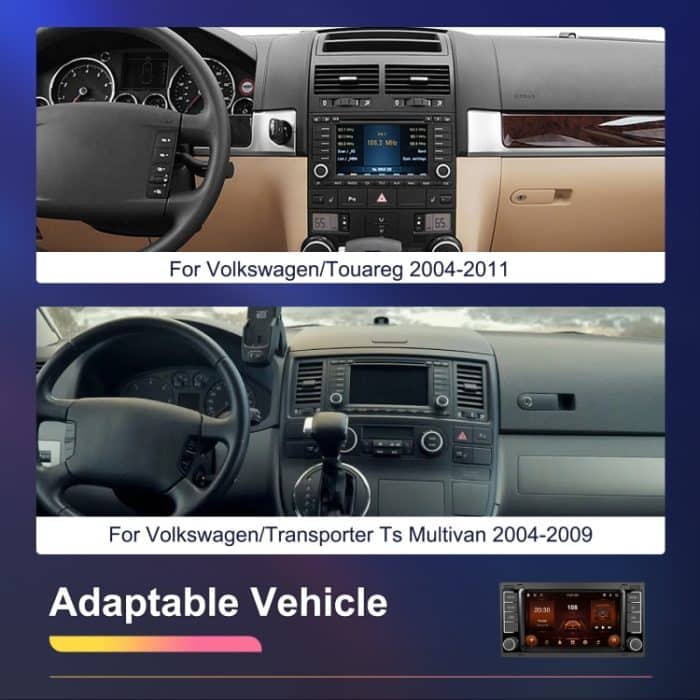 Für Volkswagen Touareg 7-Zoll-Auto WiFi Player Android 13 System Unterstützung CarPlay/Android Auto, 2+64G Standard Edition, 2+64G With AHD Camera and Mic, 4+64G Standard Edition, 4+64G With AHD Camera and Mic – Bild 3