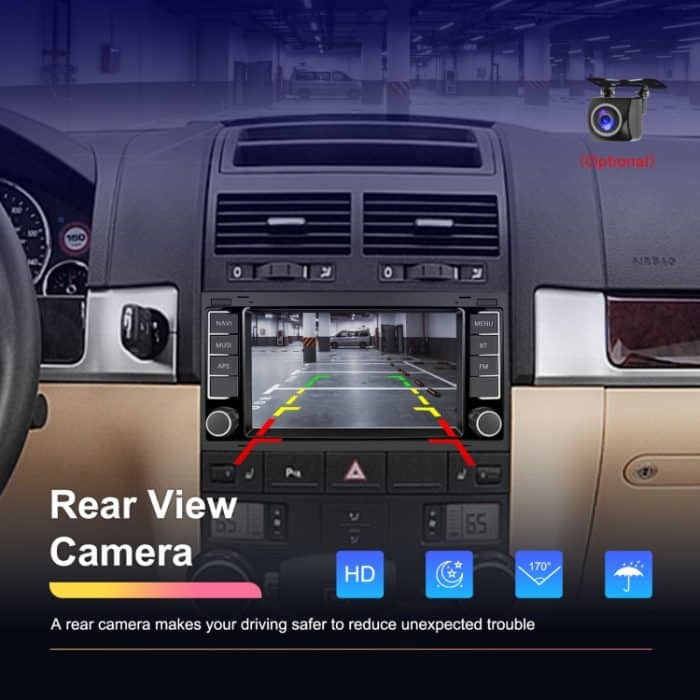 Für Volkswagen Touareg 7-Zoll-Auto WiFi Player Android 13 System Unterstützung CarPlay/Android Auto, 2+64G Standard Edition, 2+64G With AHD Camera and Mic, 4+64G Standard Edition, 4+64G With AHD Camera and Mic – Bild 5