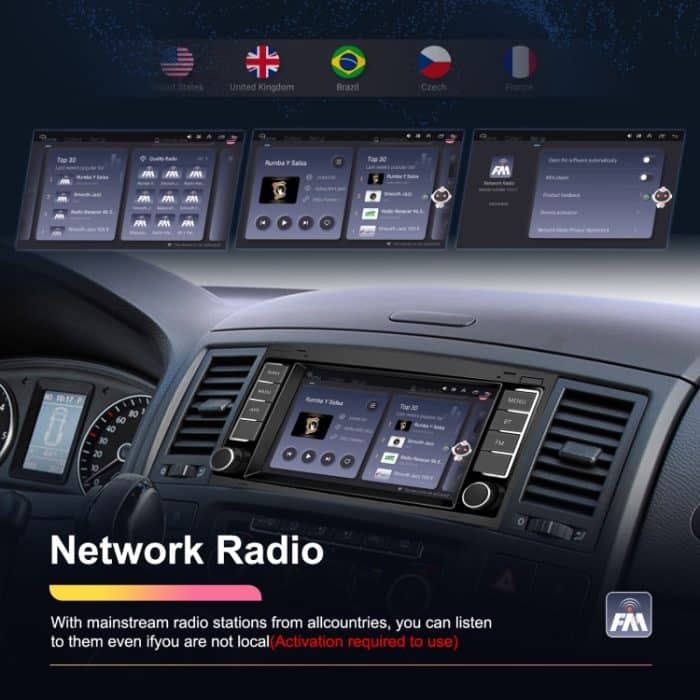 Für Volkswagen Touareg 7-Zoll-Auto WiFi Player Android 13 System Unterstützung CarPlay/Android Auto, 2+64G Standard Edition, 2+64G With AHD Camera and Mic, 4+64G Standard Edition, 4+64G With AHD Camera and Mic – Bild 6