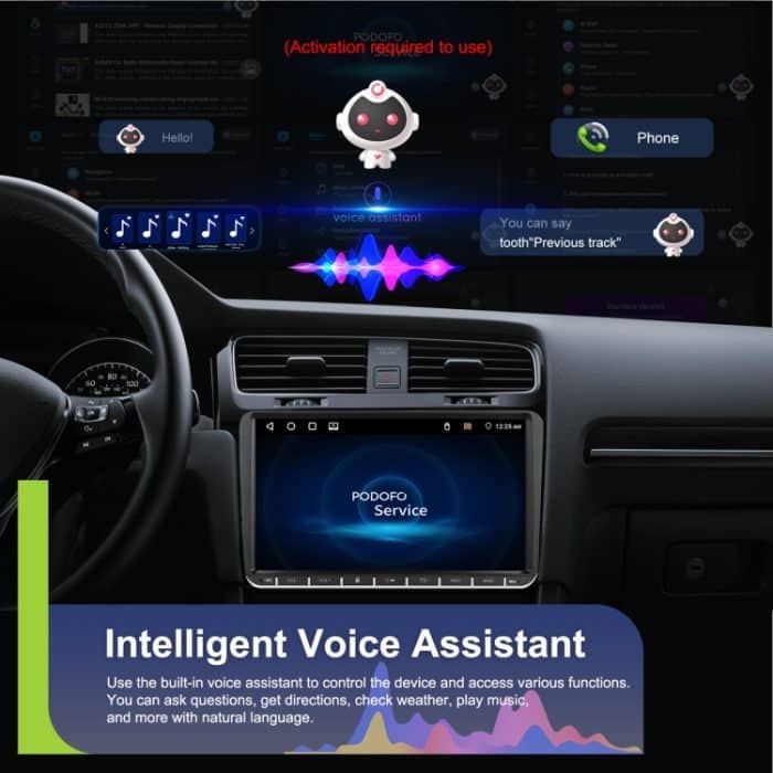 Für Volkswagen 4+64G Multimedia Player Android 13 System, 7-inch, 9-inch – Bild 7