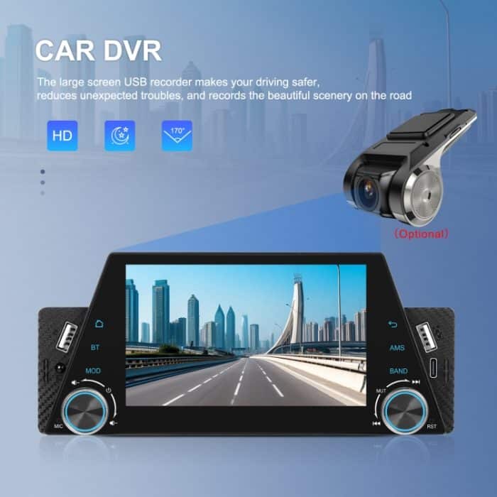 5-Zoll-Einzel-Din-Auto-Multimediaplayer unterstützt Mirror Link/Lenkradsteuerung, Standard Version – Bild 3