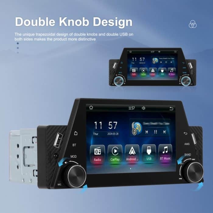 5-Zoll-Einzel-Din-Auto-Multimediaplayer unterstützt Mirror Link/Lenkradsteuerung, Standard Version – Bild 9