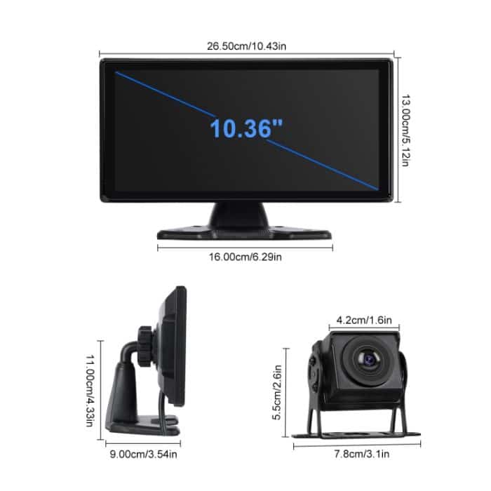 10,36-Zoll-Smart-Player mit zentraler Autosteuerung und 4-Wege-Kamera, Standard, 64G TF Card – Bild 14