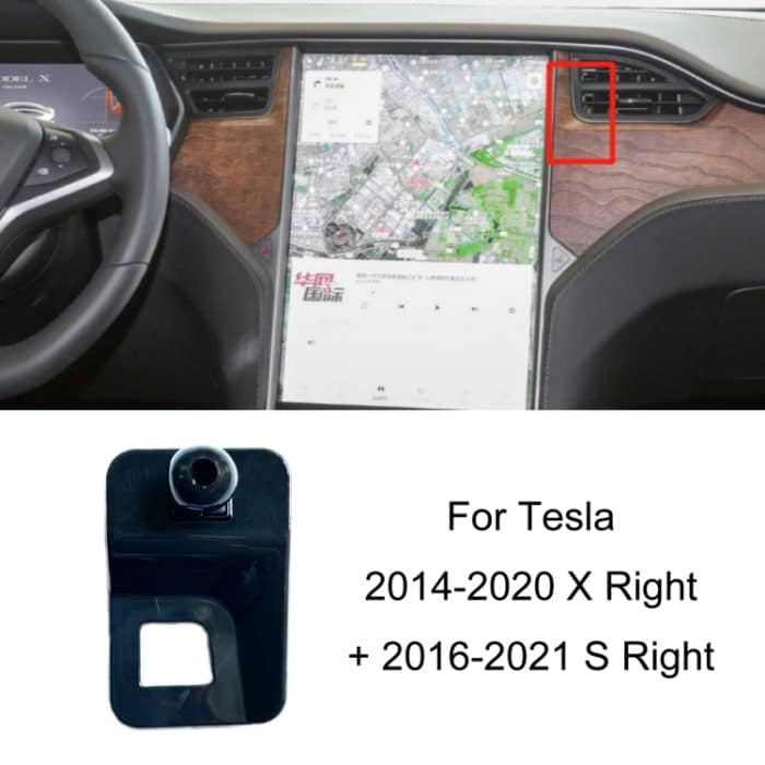 Für Tesla Auto Air Outlet Clip Telefon Halter Basis, 14-20 X Right + 16-21 S Right, 14-20 X Left + 16-21 S Left, 19-22 Model 3 Left, 19-22 Model 3+Model Y Rubber, 21-22 Model 3+Model Y Stuck On Screen, 21-22 Model Y Stuck On Steering Wheel Left – Bild 1