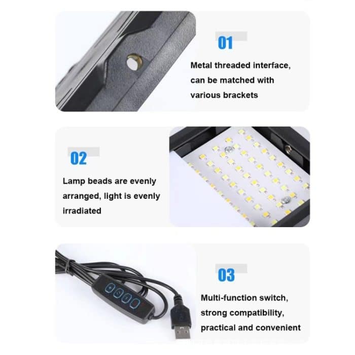 Desktop Live Square Schönheit Fülllicht, 6-inch Light + Gimbal + Telescopic Tripod, 8-inch Light + Gimbal + Telescopic Tripod – Bild 7