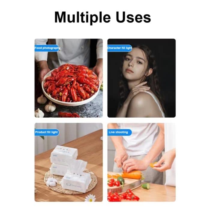 Desktop Live Square Schönheit Fülllicht, 6-inch Light + Gimbal + Telescopic Tripod, 8-inch Light + Gimbal + Telescopic Tripod – Bild 9