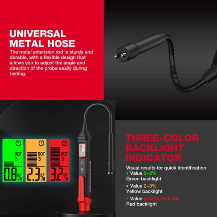 HABOTEST HT663L Feuchtigkeitserkennungsstift für Bremsflüssigkeiten von Motorrädern – Bild 11