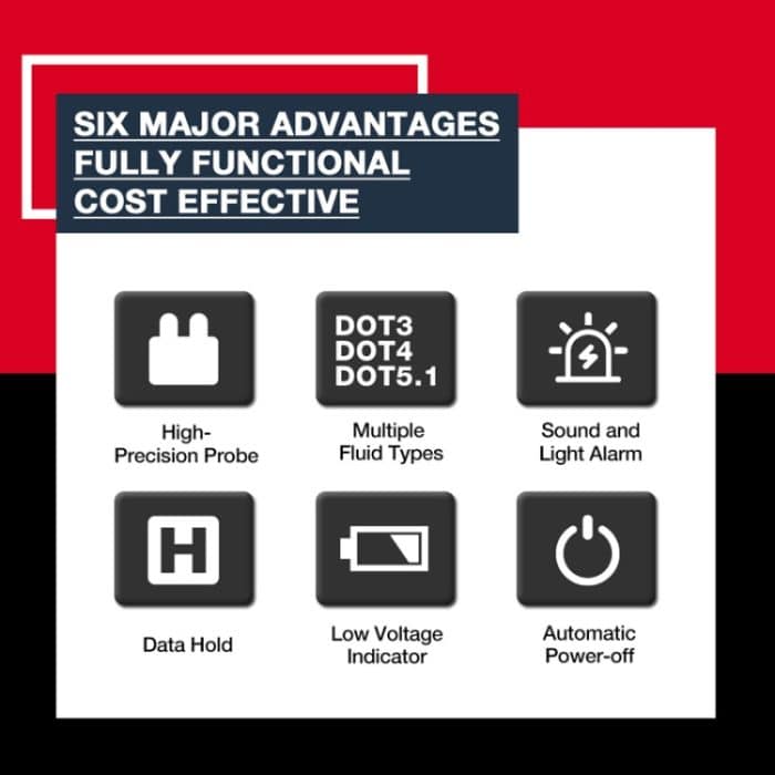 HABOTEST HT663 Stift zur Feuchtigkeitserkennung für Bremsflüssigkeiten von Motorrädern – Bild 4