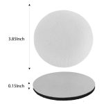 4 stücke PU Leder Auto Coaster Auto Dekorative Wasser Absorption Tasse Waschbecken Matte, 6.8cm – Bild 3