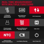 HABOTEST HT617B Digitales Zweikanal-Thermoelement-Thermometer – Bild 4
