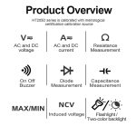 HABOTEST HT205D Klemme Intelligentes Anti-Brennen Multifunktions-Hochpräzisions-Digitalmultimeter, HT205D – Bild 5