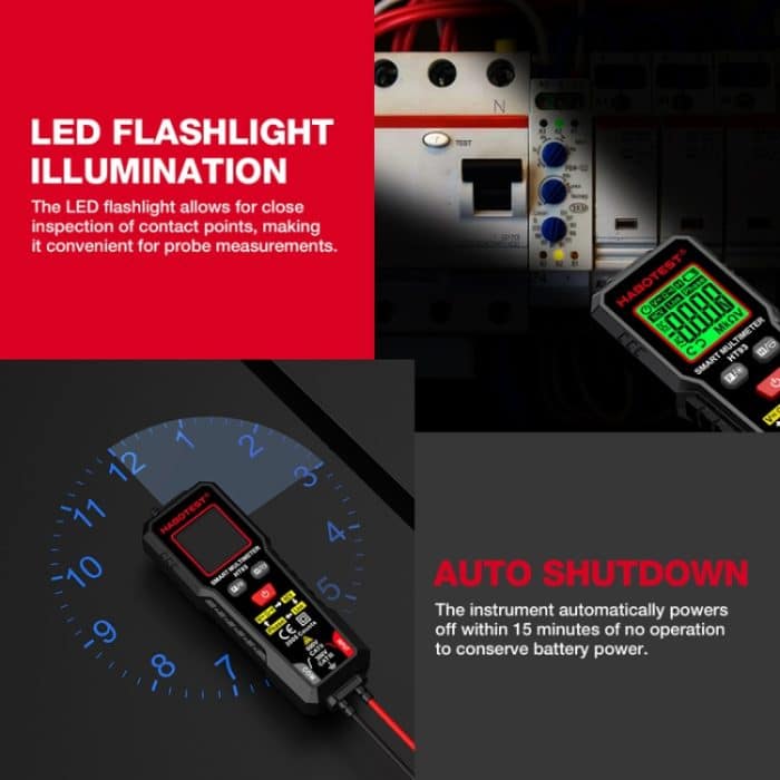 HABOTEST HT93 Phasenfolgeerkennung Intelligentes Anti-Burn-In Vollautomatisches Multimeter, HT93 – Bild 11