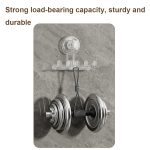 Multifunktionaler Haushalts-Saugnapf-Haken, Aufbewahrungsregal, spurloser Klebehaken – Bild 3