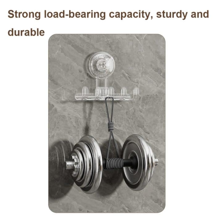 Multifunktionaler Haushalts-Saugnapf-Haken, Aufbewahrungsregal, spurloser Klebehaken – Bild 3