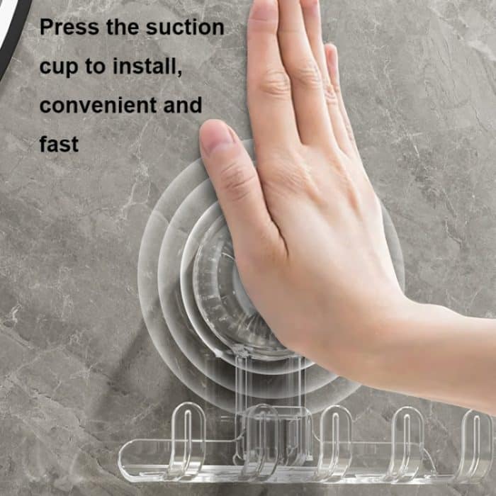 Multifunktionaler Haushalts-Saugnapf-Haken, Aufbewahrungsregal, spurloser Klebehaken – Bild 4