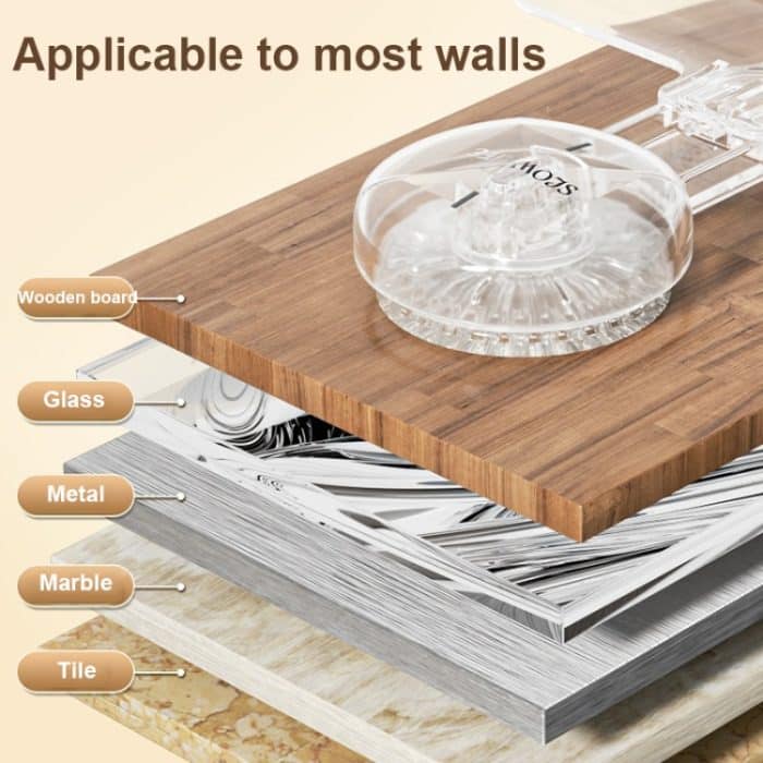 Multifunktionaler Haushalts-Saugnapf-Haken, Aufbewahrungsregal, spurloser Klebehaken – Bild 7