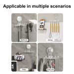 Multifunktionaler Haushalts-Saugnapf-Haken, Aufbewahrungsregal, spurloser Klebehaken – Bild 8