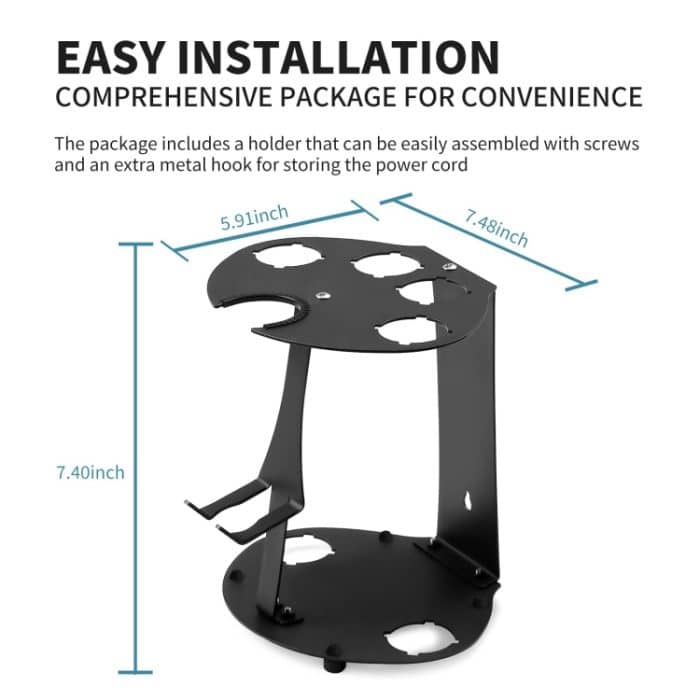 Für Dyson Airwrap Lockenstab Desktop Storage Rack Wandhalterung aus Kohlenstoffstahl – Bild 6