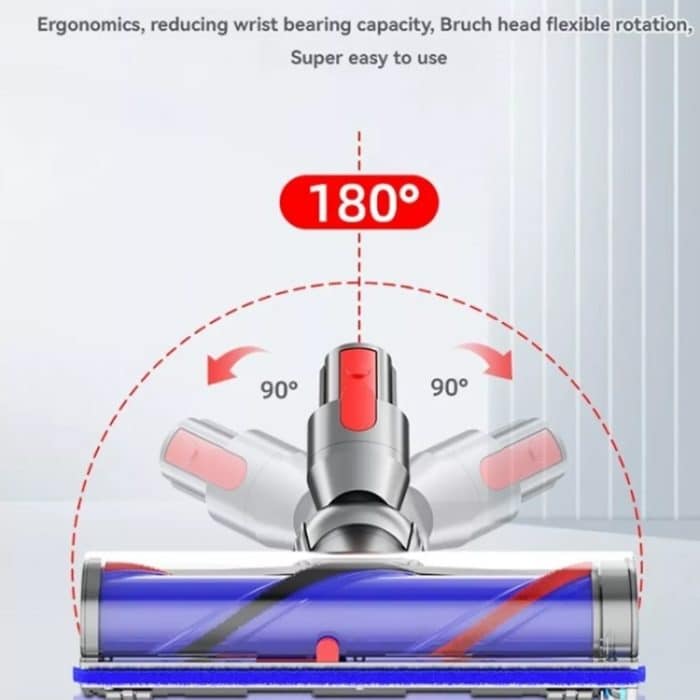 Für Dyson V7 V8 V10 V11 V15 Hochdrehmoment-Direktantriebs-Rollenbürstenkopf mit Staubanzeigelicht – Bild 5