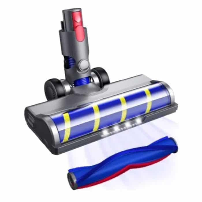 Für Dyson V6 / V7 / V8 / V10 / V11 / V15, weiche Samt-Bodenbürste und Direktantriebs-Rollenset mit LED-Licht – Bild 1