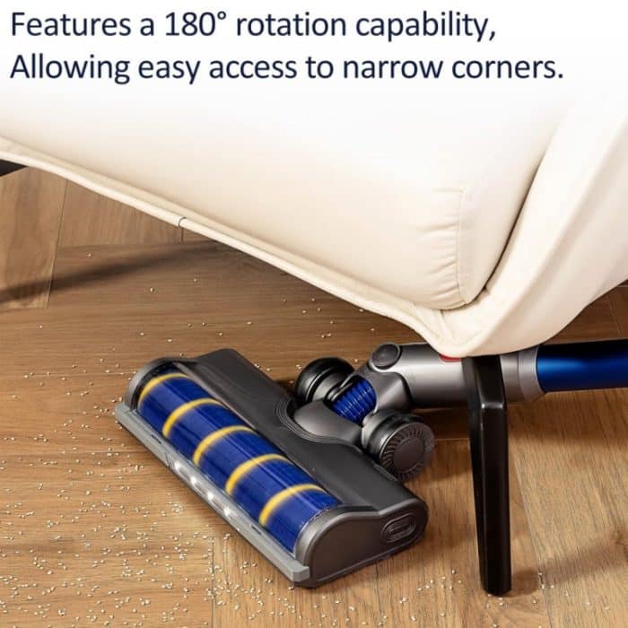 Für Dyson V6 / V7 / V8 / V10 / V11 / V15, weiche Samt-Bodenbürste und Direktantriebs-Rollenset mit LED-Licht – Bild 4