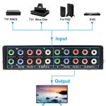 3-Eingang 1-Ausgang Komponenten-Video-Selektor YPbPr Video-Umschaltbox – Bild 3