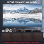 VSW81 AV 8 In 1 Out Audio und Video Umschalter RCA Schalter Splitter, VSW81 – Bild 5